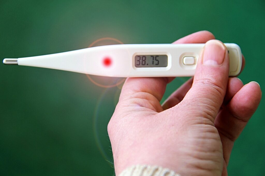 monitoring of fever for monkeypox